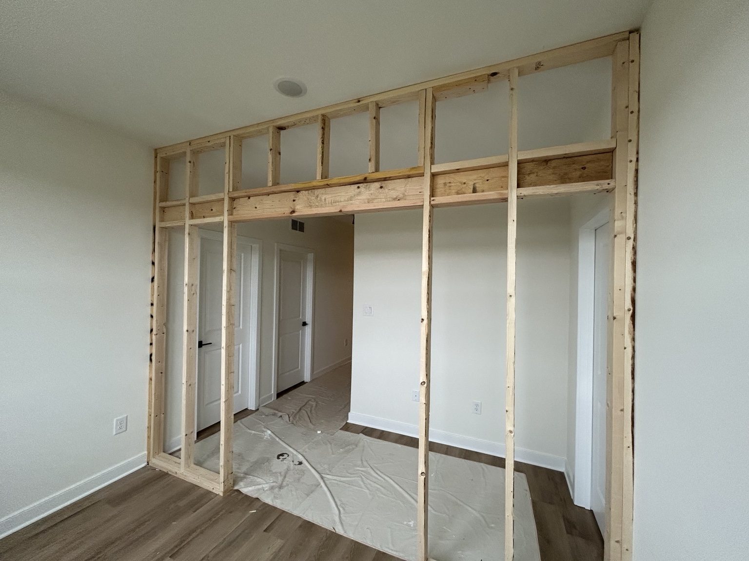 Closet framing