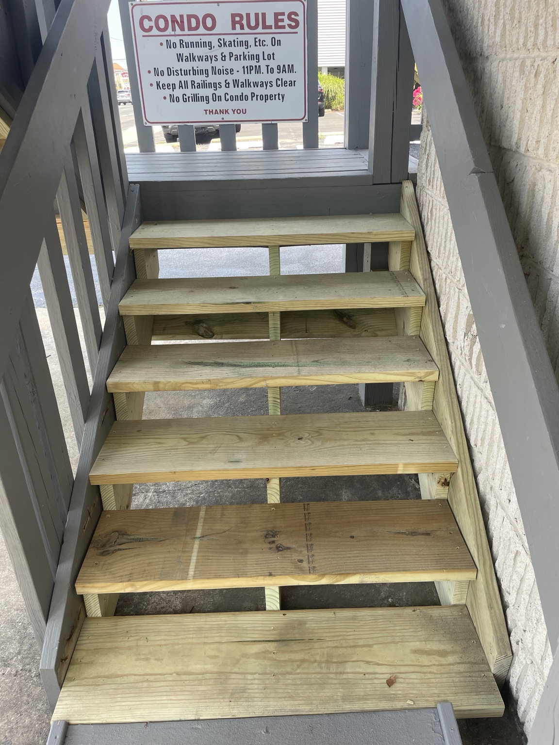 Wood stair tread repair