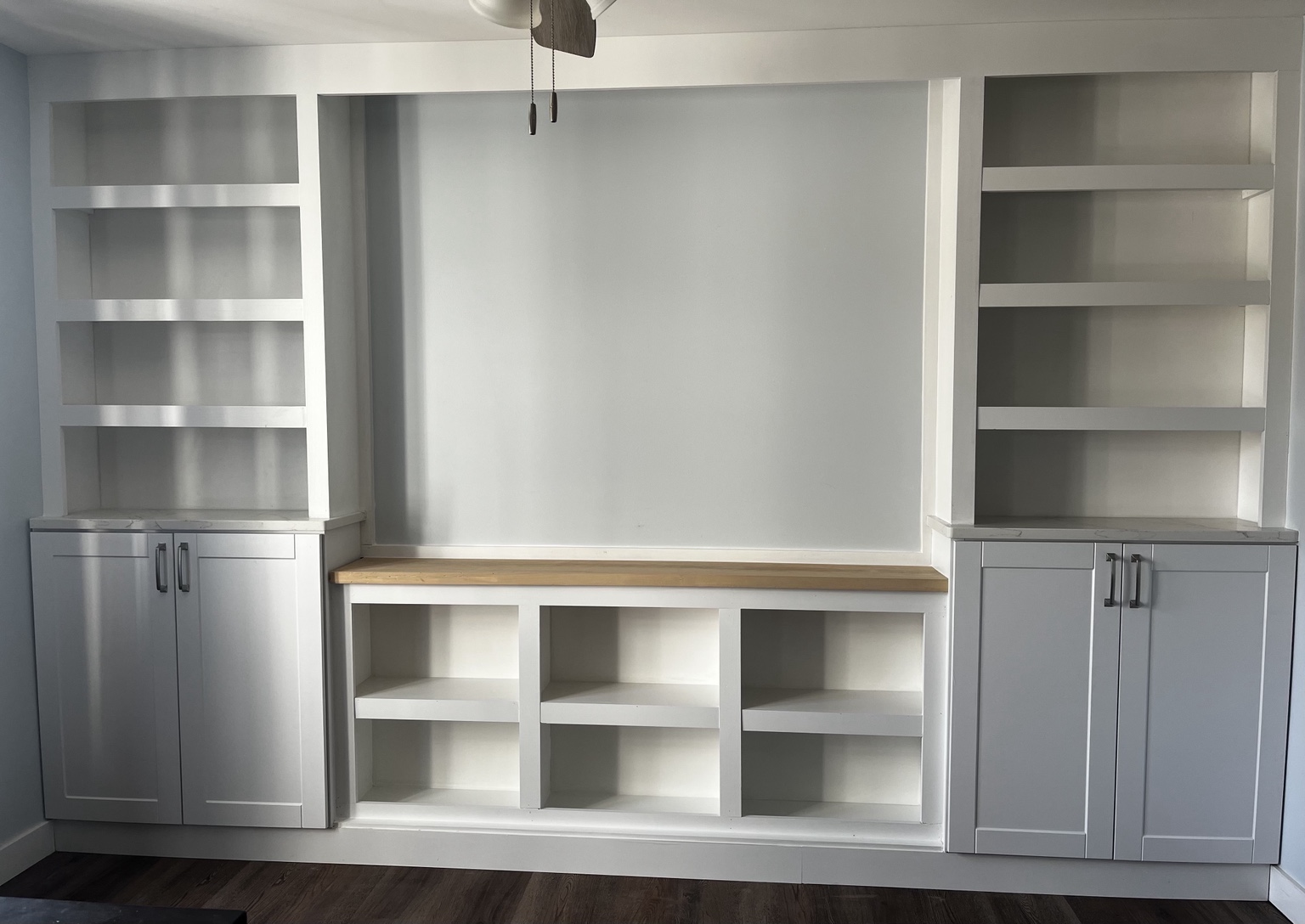 Custom built-in media wall
