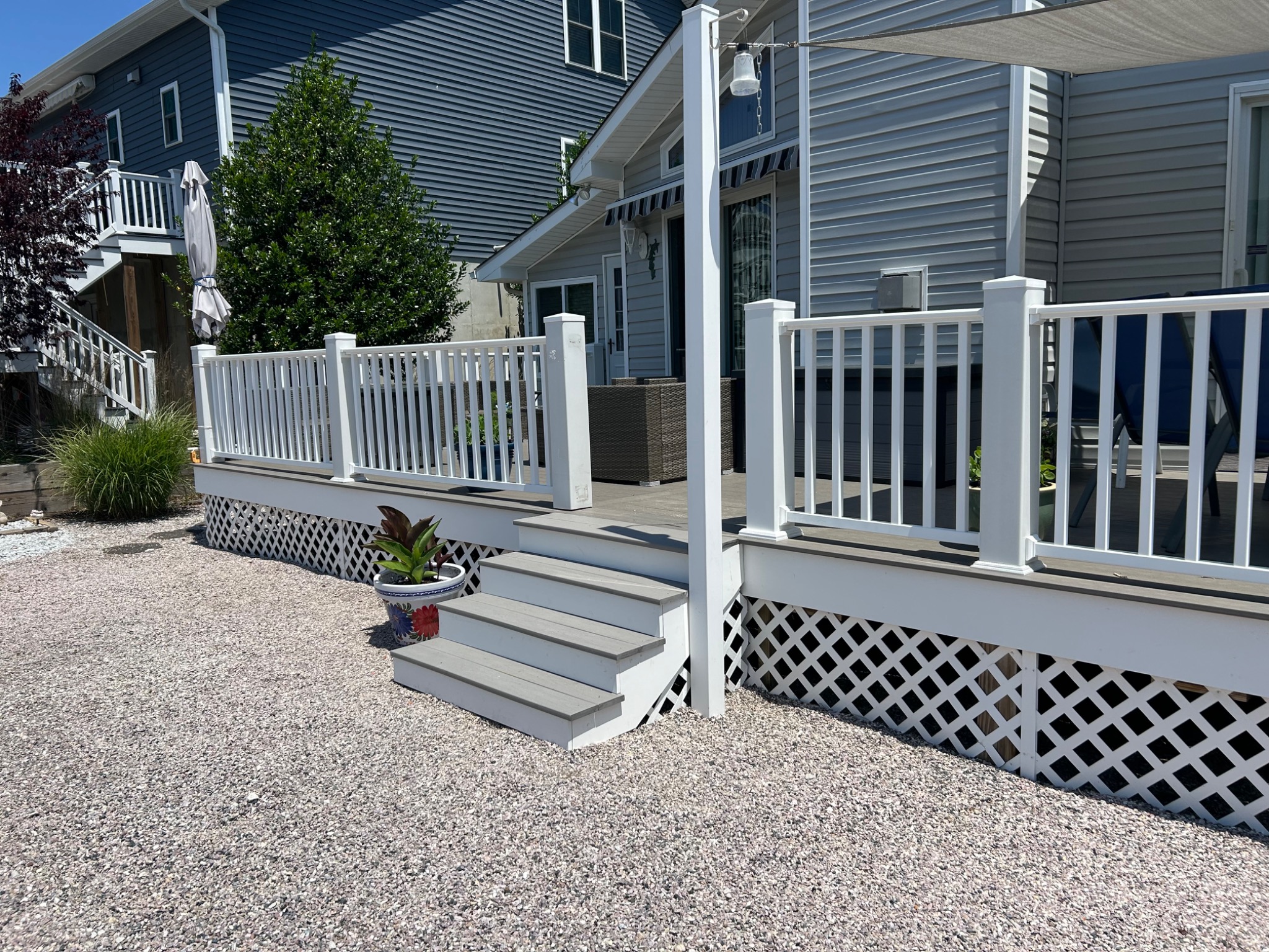 Composite deck and railing