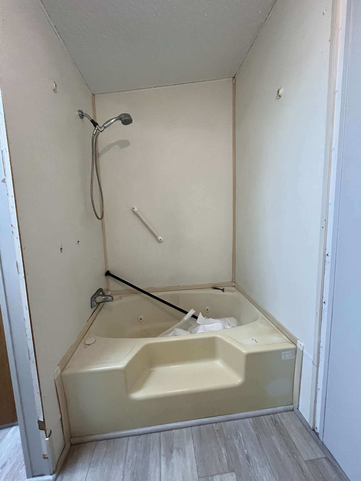 Old jacuzzi tub before remodel